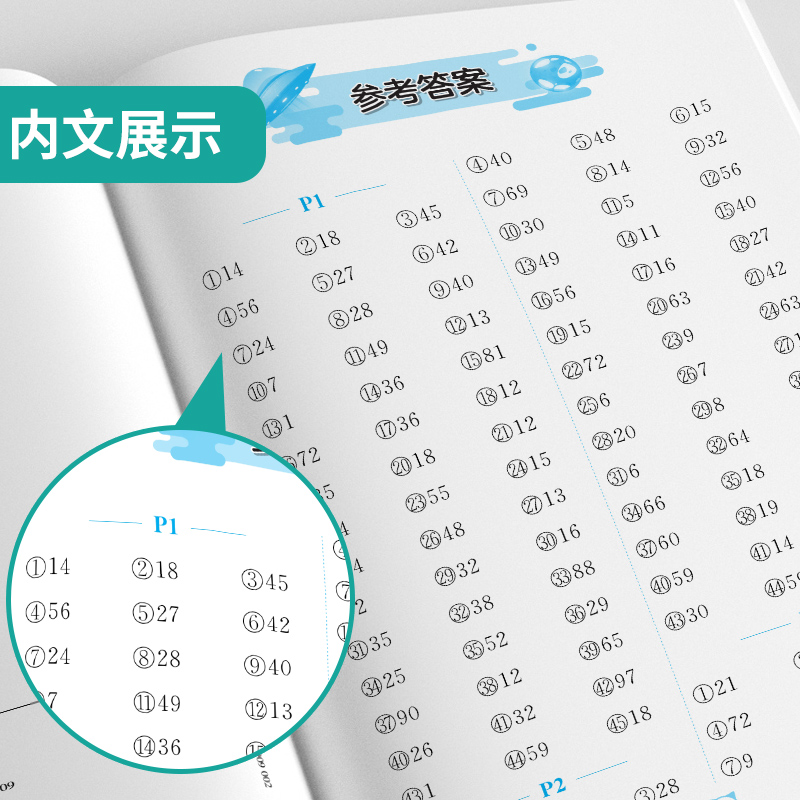 2024春新版口算题卡二年级下册人教版小学生数学练习题教材同步训练加减乘除混合运算除法练习册强化训练专项训练春雨教育寒假作业 - 图2