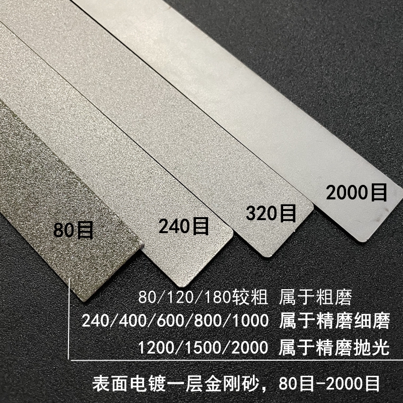 金刚砂长方形磨片150*20金刚石磨盘篆刻磨刀工具玉石印石美甲打磨-图2