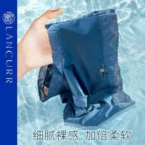 Lanable child mulberry silk Guifeis underwear lady High waist-free light and luxurious satin shorts