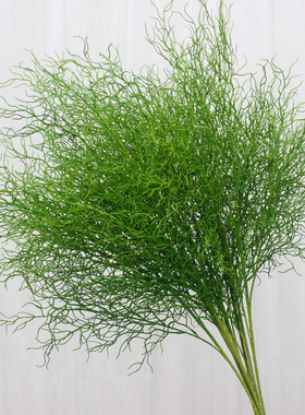 婚庆花材绿色仿真花森系仿真绿植假花叶子配叶装饰道具假树叶花艺