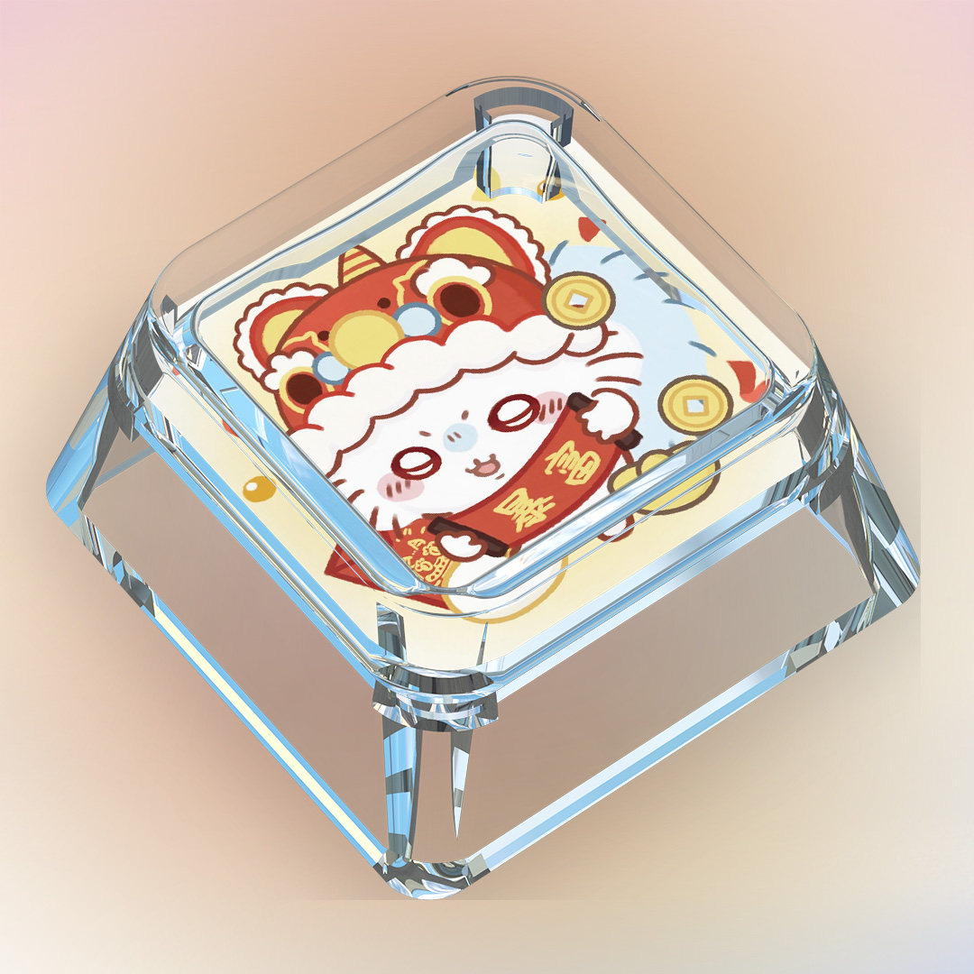 锦鲤乌萨奇键帽单个卡通可爱吉伊卡哇暴富飞鼠新年机械键盘键帽,淘宝优惠券,粉丝福利购,淘宝优惠卷