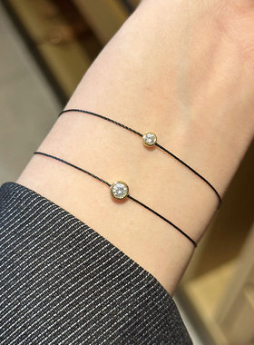 法国巴黎小红绳情侣手链转运设计