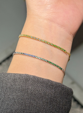 小红绳彩虹色编制珠珠彩绳系列