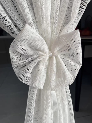 思幔小窗户窗帘白色蕾丝法式短帘卫生间厨房卧室门帘飘窗窗纱定制 - 图2