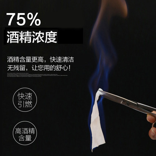 200片洁之良品酒精棉片一次性75度湿巾清洁护理伤口手机纸巾 - 图3