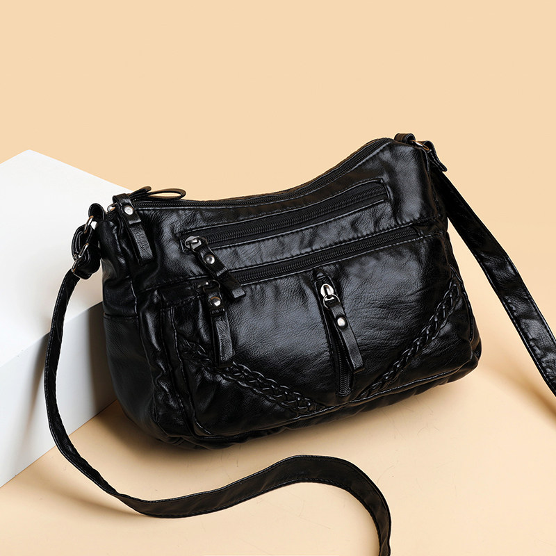 真皮羊皮软皮女2023新款软皮小方包女斜挎包中年单肩包妈妈包女包,淘宝优惠券,粉丝福利购,淘宝优惠卷