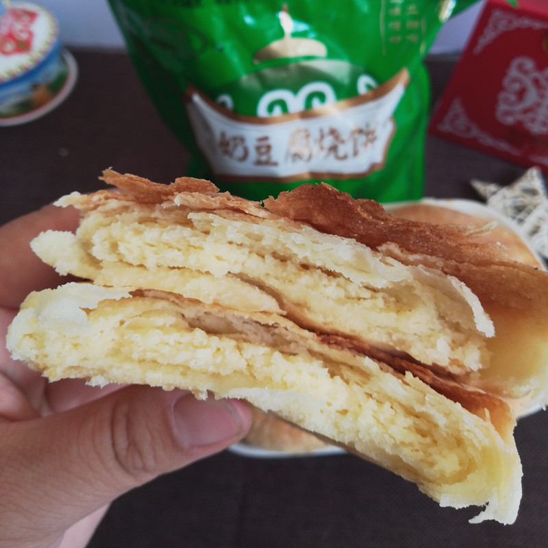 永泉烧饼奶皮子芝士奶豆腐酸奶月饼内蒙古特产中秋酥皮350g包邮-图1