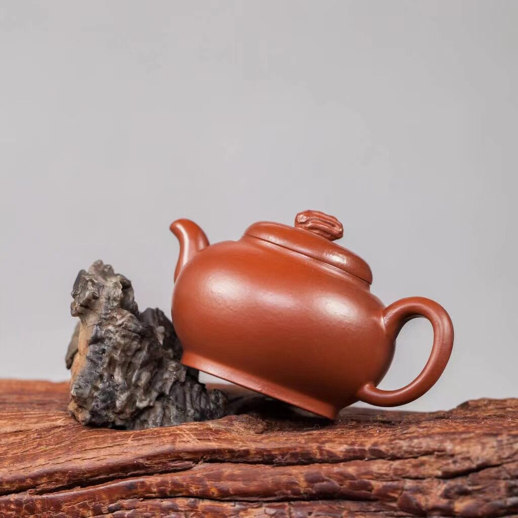 Authentic Yixing purple sand pot original ore stale pear skin red mud innovative bergamot pot household kung fu teapot tea set gift