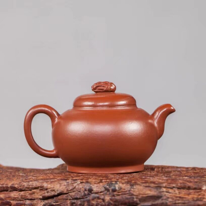 Authentic Yixing purple sand pot original ore stale pear skin red mud innovative bergamot pot household kung fu teapot tea set gift