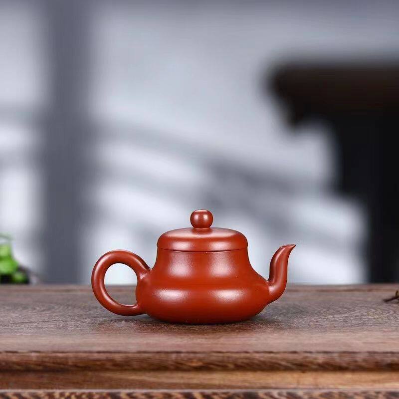 Authentic Yixing small-capacity purple clay pot ore Dahongpao sketch Junde pot one-person kung fu teapot tea set gift