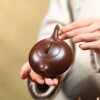 Authentic Yixing Lu Weiping purple clay teapot ore old purple clay Feihong line cloud teapot high-end teapot tea set gift