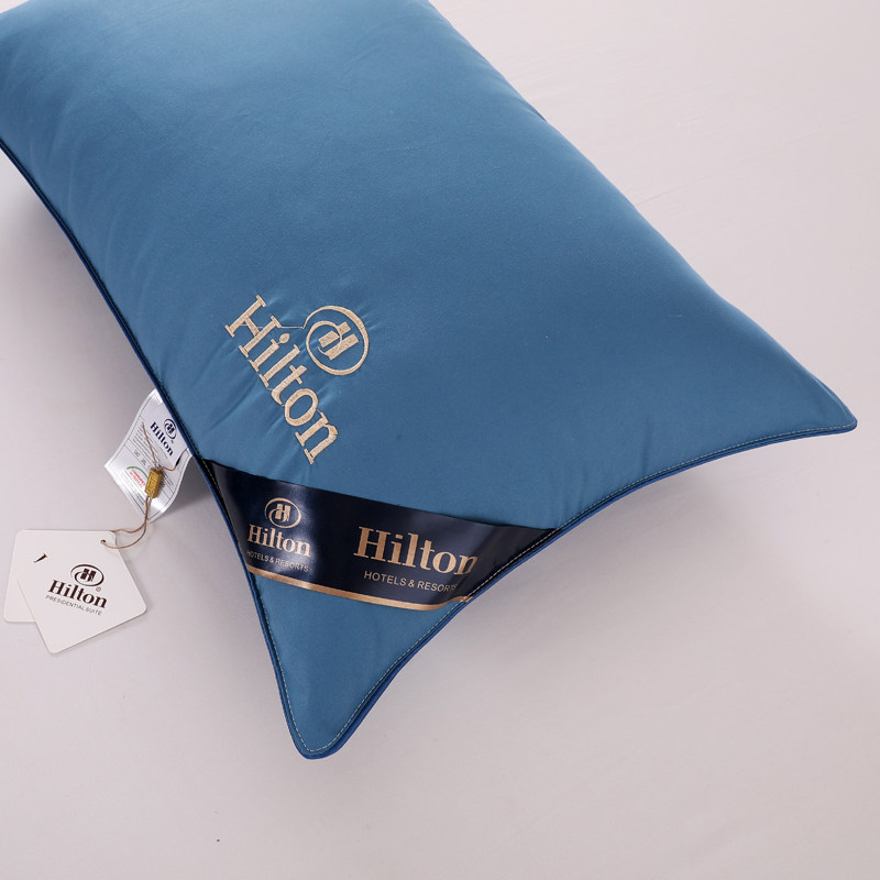 希尔顿羽绒枕头100%全棉白鹅绒枕芯五星级酒店单双人枕头一对家用,淘宝优惠券,粉丝福利购,淘宝优惠卷