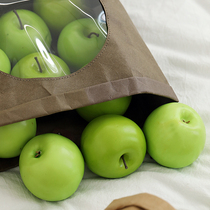 Green Apple Model Emulation Fruit Sample Room Table Fruit Pan Decorations Outdoor Picnic Photography Photo Props