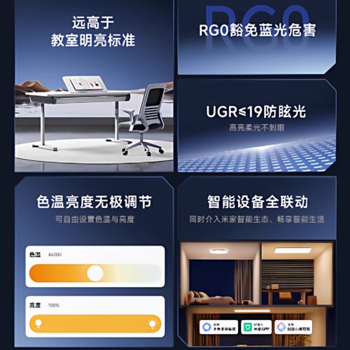 【补全国】三雄极光led吸顶灯护眼客厅灯卧室智能全屋组合套餐 - 图2