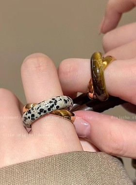 交叉双层缠绕戒指女2025新款指环