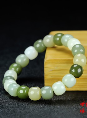 渐变天然桶珠老型糖玉