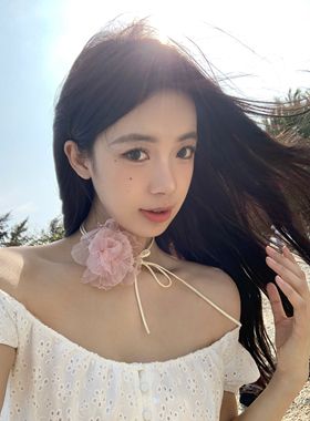 系带choker气质项链轻奢