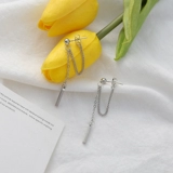 Серьги, цепь с кисточками, клипсы, популярно в интернете, в стиле панк