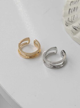 戒指2023年新款开口ins调节