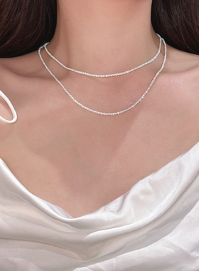 法式甜美气质满天星锁骨链