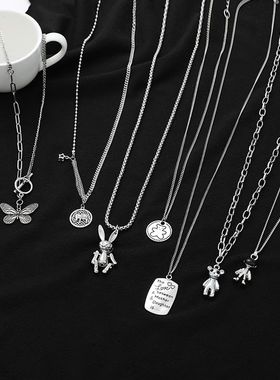 情侣项链男潮嘻哈ins网红酷卫衣