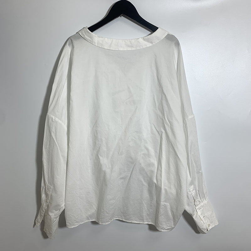 圣迪家女士V领蝙蝠袖长袖全棉衬衫断码清仓0528