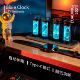 Glow tube clock RGB creative desktop ornaments Gifts Pseudo-glow clock B station fans counting alarm clock Gixi