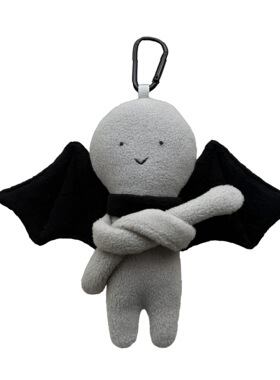 SGKJ双生小天使恶魔毛绒钥匙扣