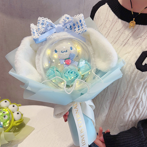 生日礼物女生闺蜜可爱玩偶毛绒卡通公仔花束高级感情人节送女友 - 图2