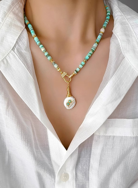 异形巴洛克天然淡水真珍珠项链