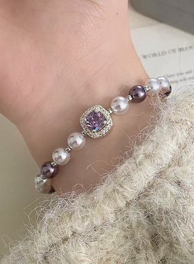 气质曼塔玫瑰施家珍珠手链
