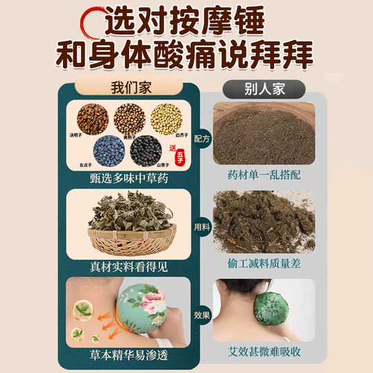 重阳节艾草锤diy手工制作材料包养生锤非遗亲子活动老人团建礼物