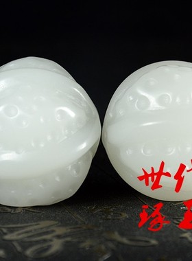 新疆籽料羊脂白玉手把件