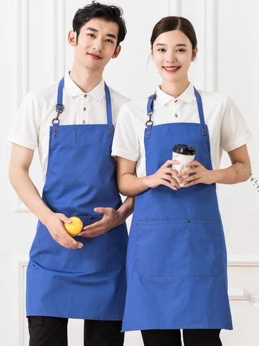 Зеленый кофейный фартук для маникюра, делается под заказ, с печатью вашего логотипа