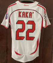 AC Milan 06-07 UEFA Champions Final version retro jersey 22 kaka 9 Inzaghi 7 Sheva main guest Long sleeve uniforms