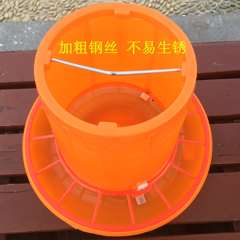 养鸡设备用品鸡饲料桶支架式加厚鸡大料桶鸭鹅养殖自动喂食器 - 图1