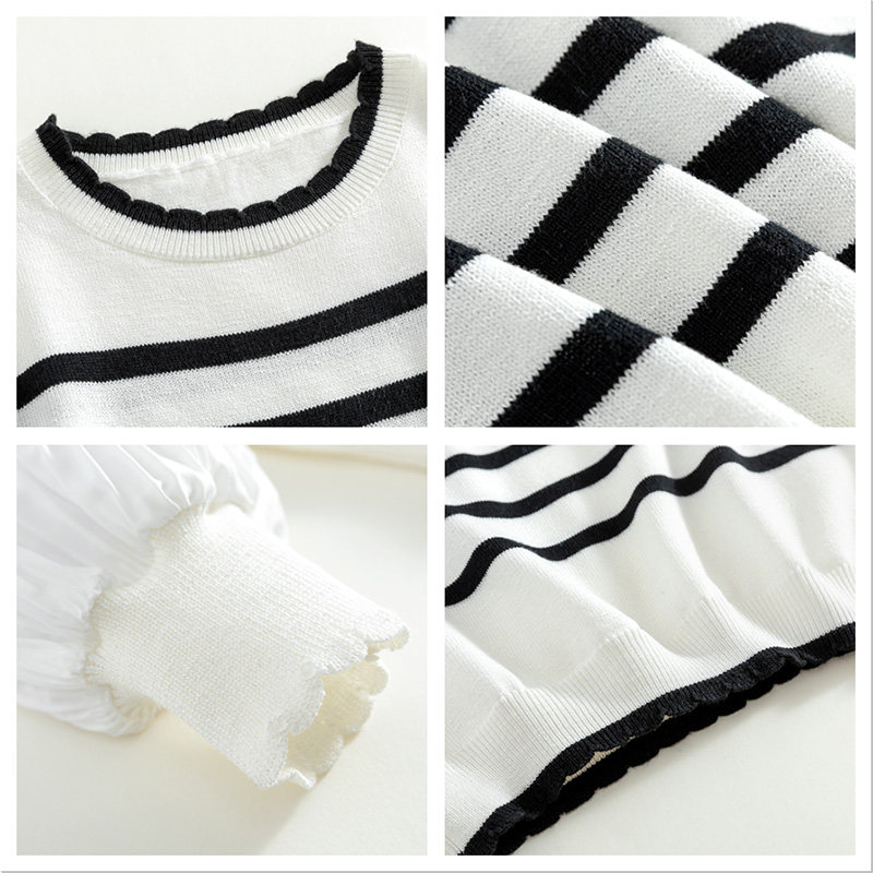 女童针织衫秋装新款儿童毛衣假两件马甲背心女孩春秋条纹洋气上衣,淘宝优惠券,粉丝福利购,淘宝优惠卷