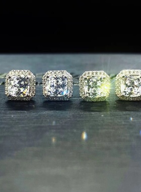 Mr.Bling925银超闪冰糖情侣耳钉