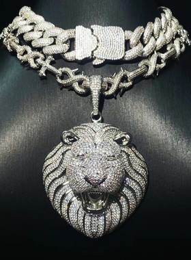 Mr.Bling满钻霸气狮子头吊坠
