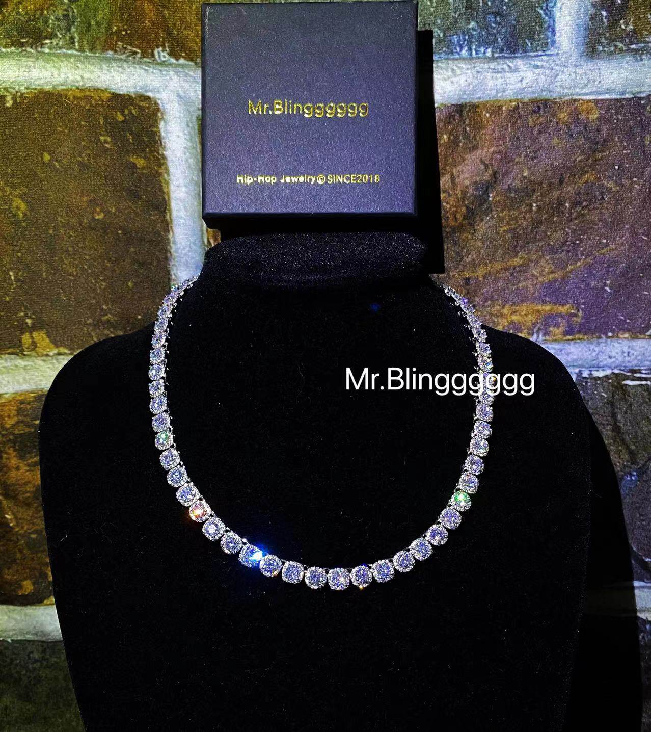 Mr.Blingggggg European and American hip-hop jewelry, privately customized Travis Scott diamond rock candy necklace