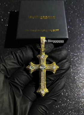 Mr.Blingggggg混镶大十字架吊坠