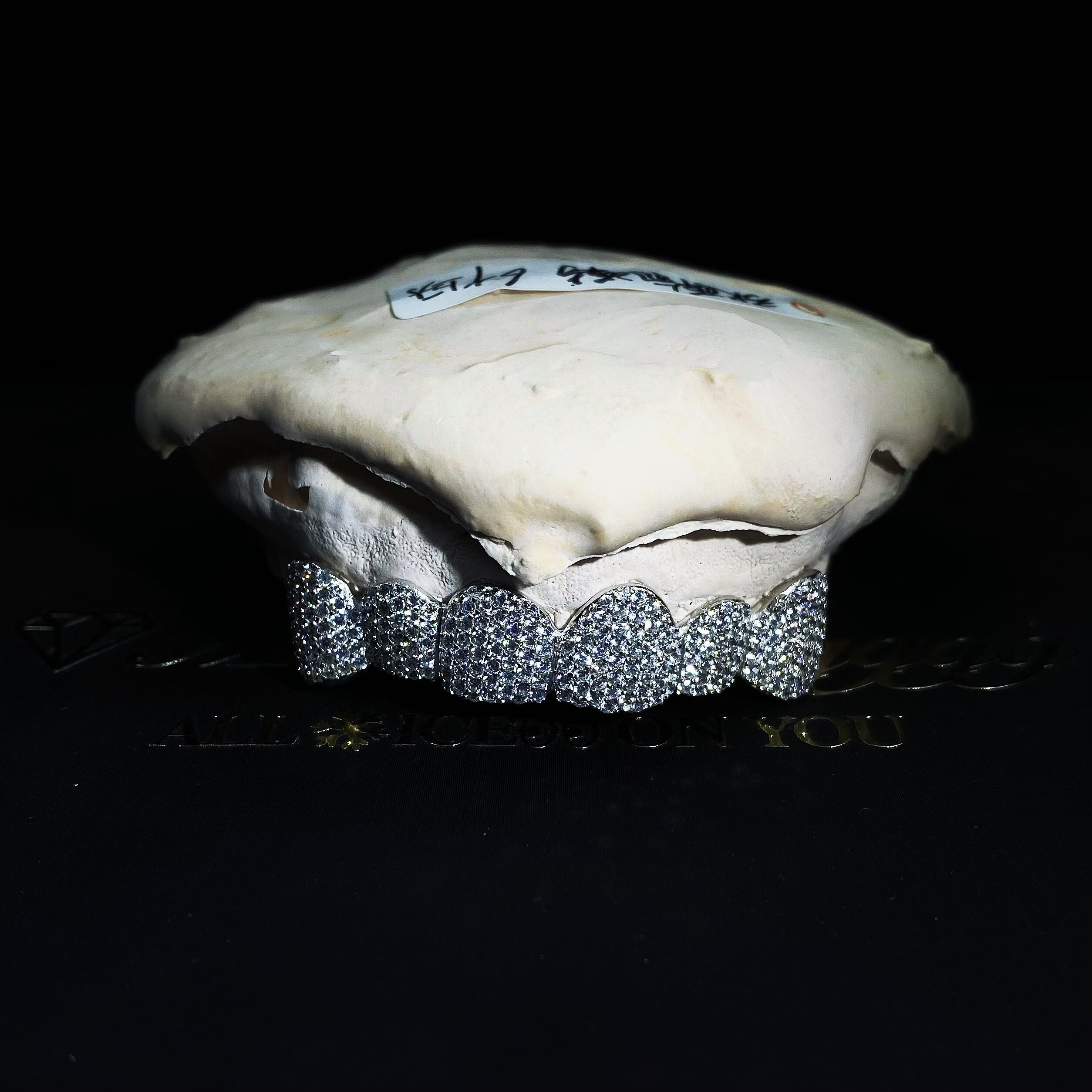 Mr.Blingggggg European and American hip-hop jewelry Customized S925 silver with 6 full diamonds Grillz rap braces