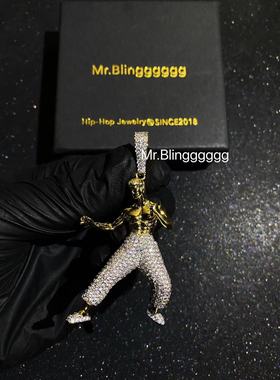 Mr.Bling3D立体李小龙人像吊坠