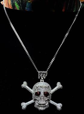 Mr.Bling满钻红眼骷髅头嘻哈吊坠