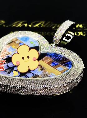 Mr.Bling情侣定制满钻爱心吊坠