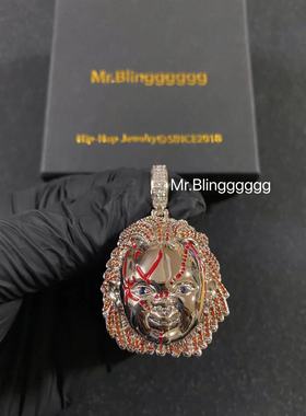 Mr.Bling情侣款鬼娃回魂电影吊坠