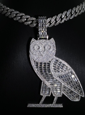 Mr.BlingDrake同款猫头鹰吊坠