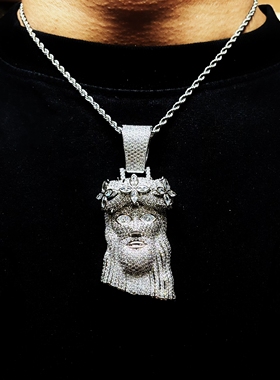 Mr.Bling满钻四叶草元素头像吊坠