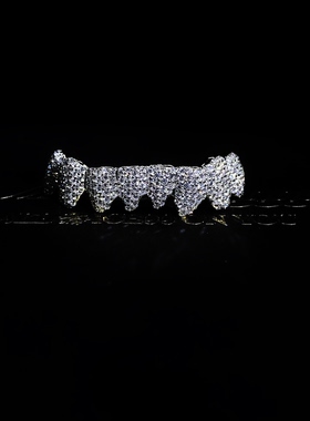 Mr.Bling定制925银莫桑石Grillz
