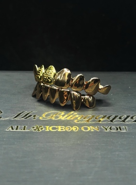 Mr.Bling私人定制汉字Grillz牙套